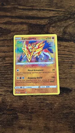 Pokemon Vivid Voltage 2020 Zamazenta 102/185 Amazing Rare Holo English - Image 1