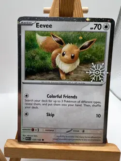 Pokemon TCG - S&V 151 - Pikachu & Eevee Holiday Snowflake Stamped Promo - NM/M - Image 2