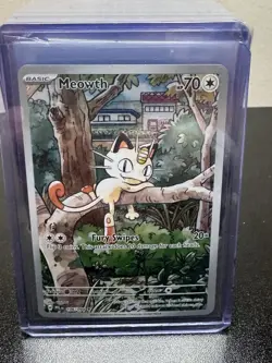 Pokemon TCG Phantasmal Flames - Meowth 106/094 - Illustration Rare - Image 1