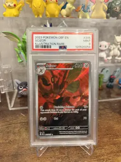 Pokemon Scizor 205/197 PSA 9 Obsidian Flames Illustration Rare MINT - Image 1