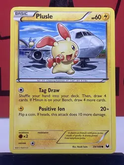 Plusle 39/108 Dark Explorers Common Regular Pokemon TCG 2012 MP - Image 3