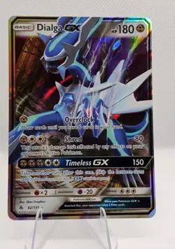 Dialga GX Ultra Rare Holo 180 HP SM-Ultra Prism 82/131 Pokemon English - Image 1