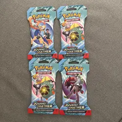 Pokemon TCG Journey Together (4) Packs! Sealed - Image 1