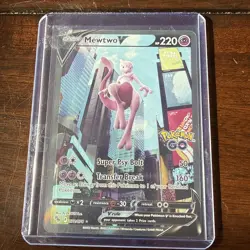 Mewtwo V (Alternate Full Art) 072/078 Pokemon GO Holo - Image 1
