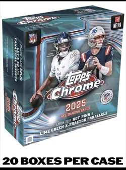 2025-26 Topps Chrome NFL Football Mega Box SEALED CASE BRAND NEW PREORDER 🔥🔥 - Image 1
