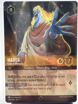 Disney Lorcana Hades: King of Olympus Enchanted Foil 205/204 The First Chapter - Image 1