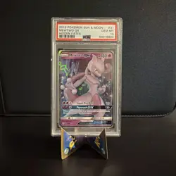 PSA 10 Pokemon TCG Mewtwo GX Hidden Fates 31/68 Holo Ultra Rare - Image 1