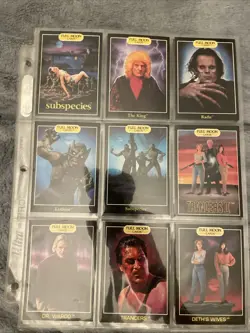 1991 FULL MOON video store trading cards 1-15 Subspecies Trances 2 Puppet Master - Image 1