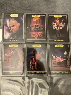1991 FULL MOON video store trading cards 1-15 Subspecies Trances 2 Puppet Master - Image 2