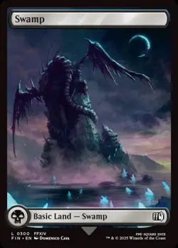 4x Swamp #0300-Magic the Gathering-MTG-Final Fantasy-Near Mint-4x - Image 1