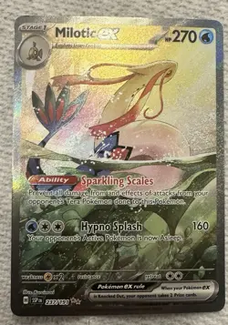 Pokemon TCG Milotic EX 237/191SV08: Surging Sparks Sir Card NM Condition - Image 1