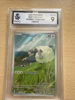 Hop’s Wooloo 170/159 Journey Together Pokemon Card NM GRADED MGC 9 - Image 1