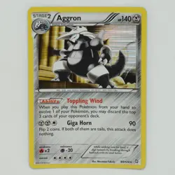 Aggron 80/124 Holo Rare BW Dragons Exalted Pokemon Card - Image 1