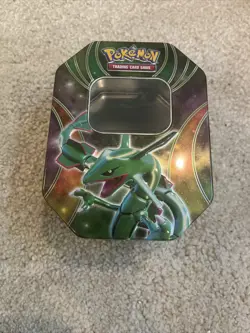 Pokemon TCG Rayquaza EX 2015 Collectors Empty Tin No Packs or Cards - Image 1