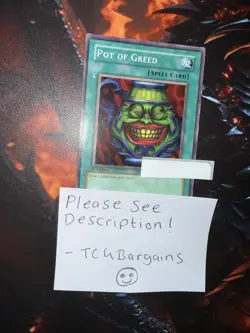 1x Pot Of Greed Random Set/edition/rarity Yugioh Card See Description! - Image 1