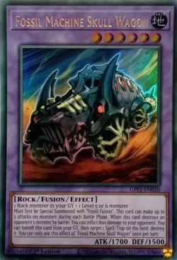 GFP2-EN020 FOSSIL MACHINE SKULL WAGON ULTRA RARE 1ST EDITION YuGiOh CARD - Image 1