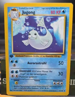 1st Edition Jugong Dewgong 25/102 German Base Set WOTC Vintage Pokemon Card NM - Image 1