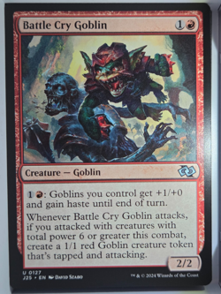 Battle Cry Goblin - U127 - MTG - Foundations Jumpstart (J25) - Image 1