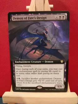 Demon of Fate's Design (Extended Art) - Commander Masters - Rare - NM - MTG - Image 1