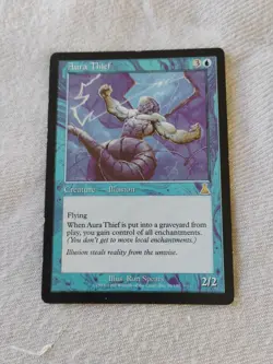 Aura Thief Urza's Destiny LP Rare Blue Creature MTG - Image 1