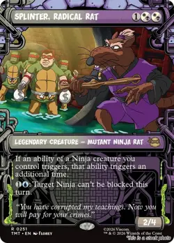 Splinter, Radical Rat (Showcase) [TMT - 251] - NM TCG MTG - Image 1