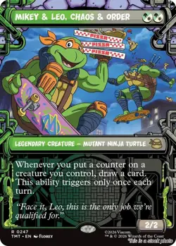 Mikey & Leo, Chaos & Order (Showcase) [TMT - 247] - NM TCG MTG - Image 1
