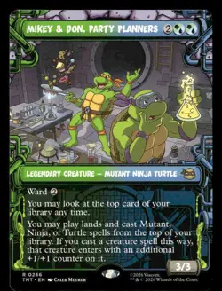 MTG TMT Mikey & Don, Party Planners (Showcase) Normal NM - Image 1