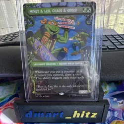 Mikey & Leo, Chaos & Order TMT R 0247 MTG Rare BOARDERLESS 🔥🔥🔥 - Image 1