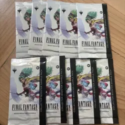 10x MTG: Final Fantasy Collector Booster Sample Pack Unopened lot - Image 1