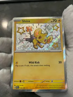 Pokemon TCG Shinx 135/091 Paldean Fates Baby Shiny Holo Rare NM - Image 3