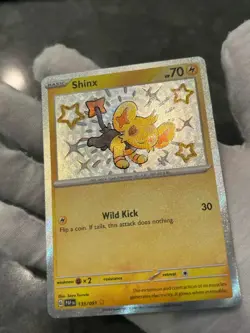 Pokemon TCG Shinx 135/091 Paldean Fates Baby Shiny Holo Rare NM - Image 4