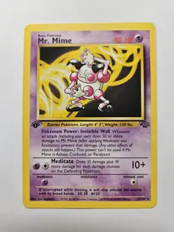 Mr. Mime 22/64 Pokemon Jungle Set Non-Holo Rare Vintage WOTC 1st Edition - Image 1