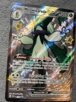 Meowscarada 078 Scarlet Violet Promo Pokemon Card Shiny Full Art Holo NM - Image 4