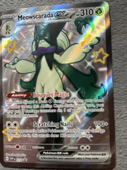 Meowscarada 078 Scarlet Violet Promo Pokemon Card Shiny Full Art Holo NM - Image 5