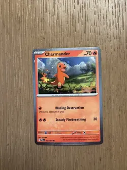 2024 Pokemon SV Paldean Fates PAF EN Charmander Promos Cosmos Holo 007/091 - Image 1