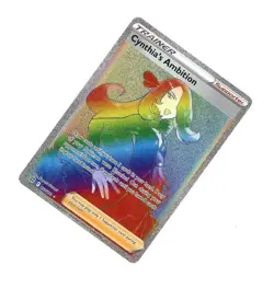 2022 Pokemon TRAINER CYNTHIA’S AMBITION FULL ART SECRET RARE HOLO 178/172! MINT - Image 1