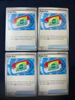 4x Poke Pad 081/088 Pokemon Perfect Order NM Playset Trainer Lot - Image 1