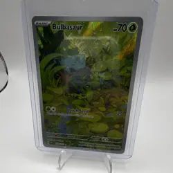 Pokemon TCG Bulbasaur Sv: Scarlet & Violet 151 166/165 Illustration Rare Holo - Image 1