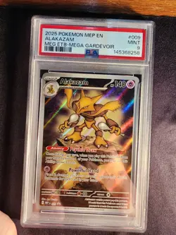 Alakazam #009 - MEG ETB-Mega Gardevoir - 2025 Pokemon MEP EN - PSA 9 MINT - Image 1