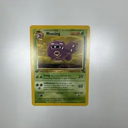 Weezing 45/62 1st Edition Fossil Pokemon MP - Image 2