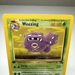 Weezing 45/62 1st Edition Fossil Pokemon MP - Image 4