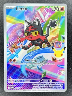 Litten 044 First Partner Illustration Collection Series 1 Promo Pokemon - Image 1