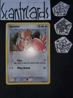 Pokemon NM FireRed & LeafGreen Reverse Holo Spearow 81/112 - Image 1