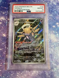 2025 Pokemon Meg En-Mega Evolution #144 Shedinja Illustration Rare PSA 10 - Image 1