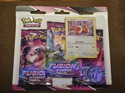 Pokemon TCG Sword and Shield: Fusion Strike 3 Pack Blister (Eevee) New Sealed - Image 1