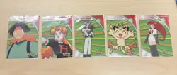 POKEMON 2000 TOPPS TV ANIMATION HEROES AND VILLIANS SERIES LOT of 5 - Image 1