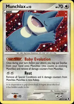 MUNCHLAX 69/111 COMMON RISING RIVALS POKEMON LP - Image 1