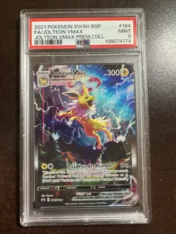 Jolteon VMAX SWSH184 Pokemon TCG Promos PSA 9 MINT - Image 1