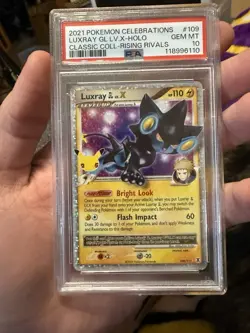 Luxray GL LV.X Pokemon Celebrations #109 PSA 10 - Image 1