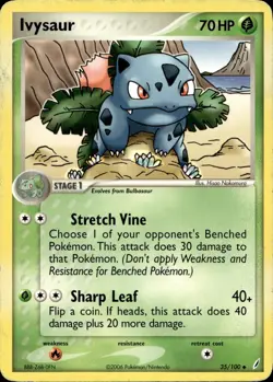 IVYSAUR 35/100 UNCOMMON CRYSTAL GUARDIANS POKEMON MP - Image 1